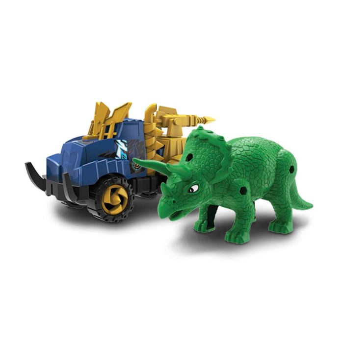 Road Rippers Snap'n'Play Dino vs Trucks - Assorted designs Toy Cars Nikko Green Triceratops 