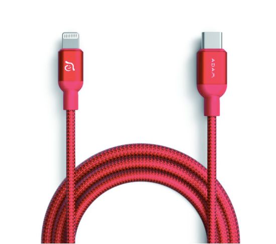 Adam Elements PEAK II C120B MFI USB-C to Lightning Cable RED Adam Elements 