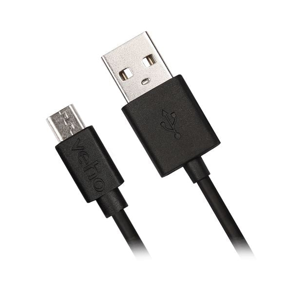 Veho USB-A to micro-USB Charge and Sync Cable - 0.2m/0.7ft Portable Power Accessories Techoutlet 