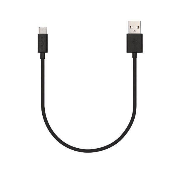 Veho USB-A to USB-C™ Charge and Sync Cable - 0.2m/0.7ft Portable Power Accessories Techoutlet 