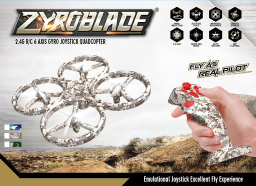 Zyroblade CAMO Drone with Joystick control 3 month warranty applies Tech Outlet 