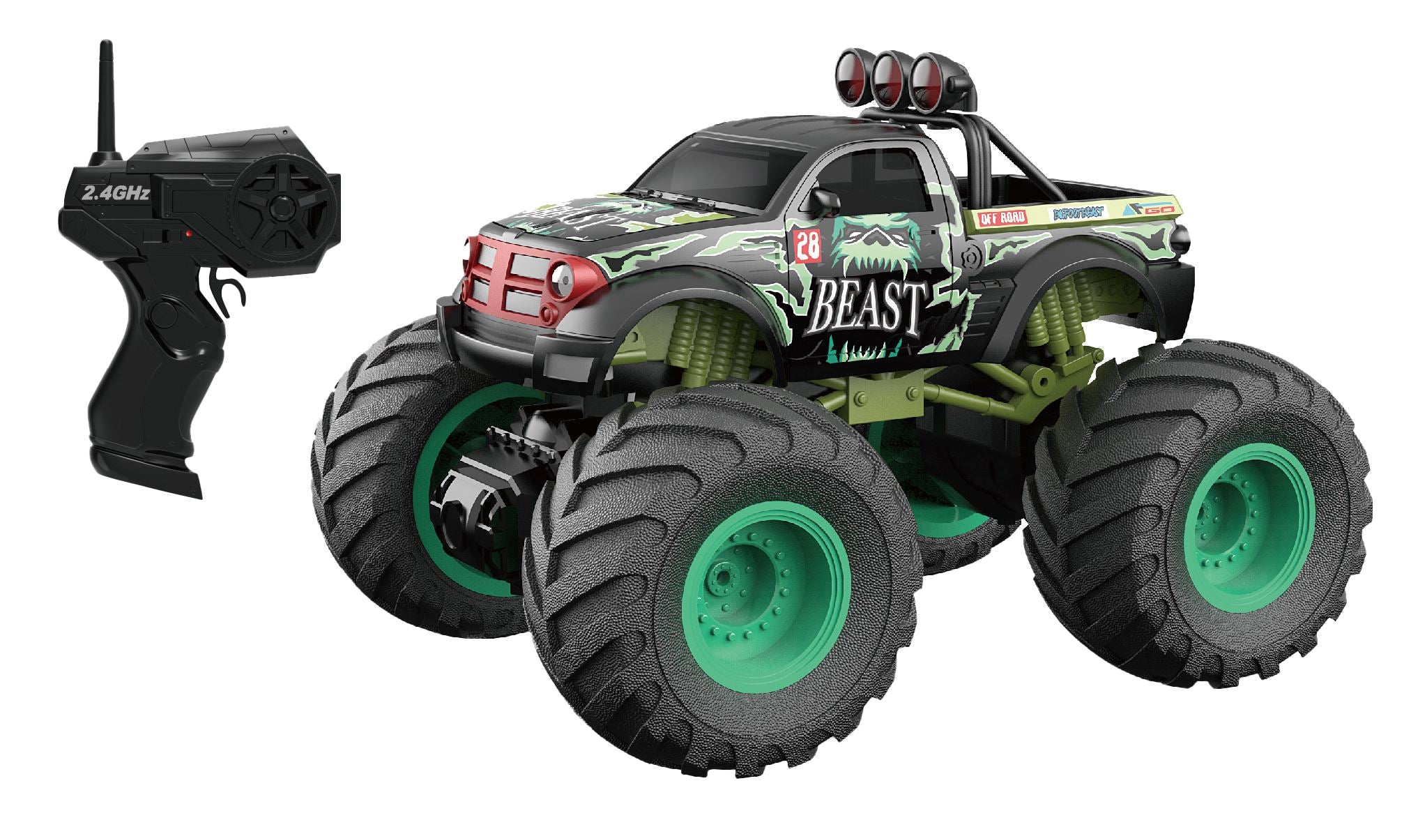 HB Toys Super Large Wheel RC Racing Truck (Assorted models) 3 month warranty applies Tech Outlet 