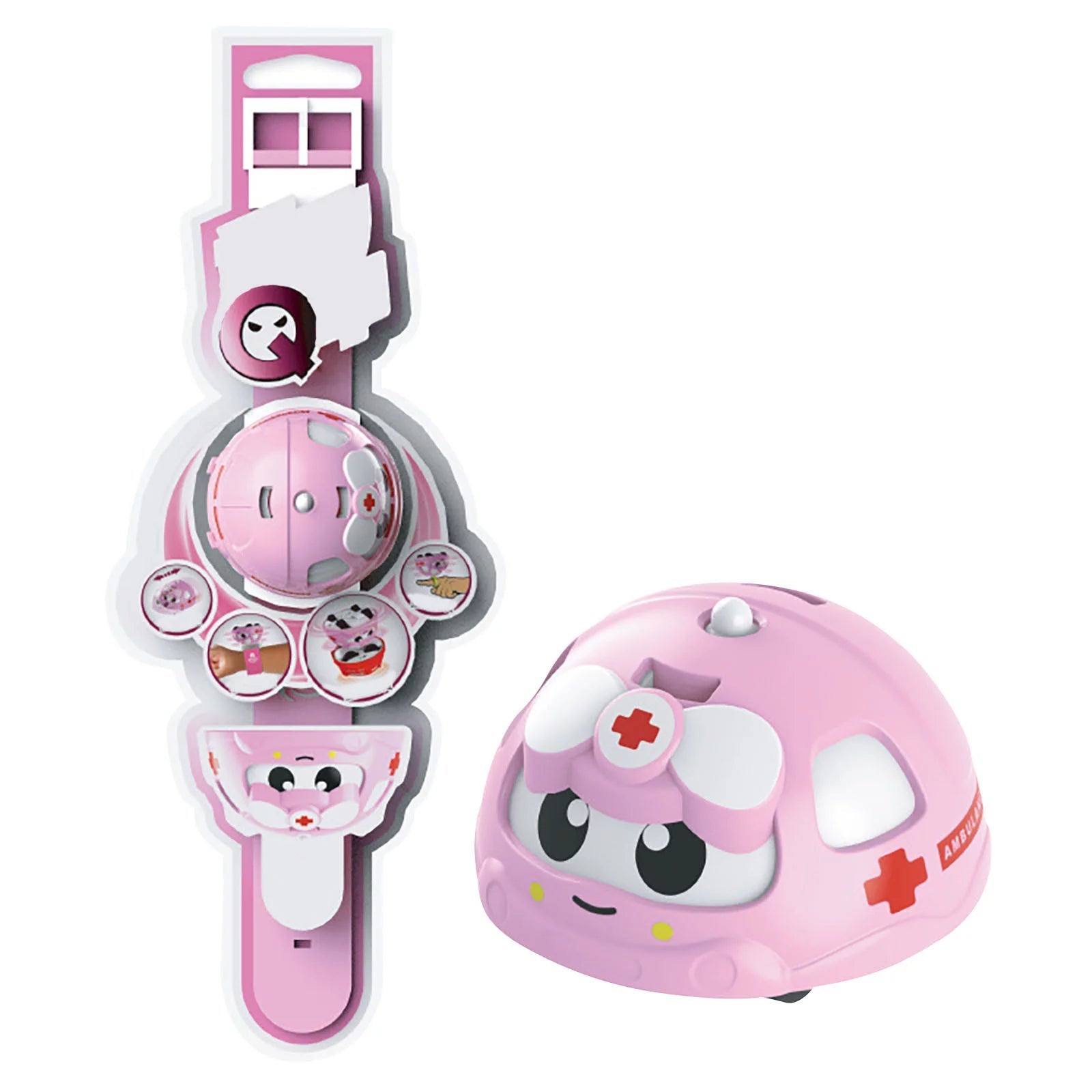 Rotating GYRO Toy & Cool Watch Tech Outlet Pink/White 