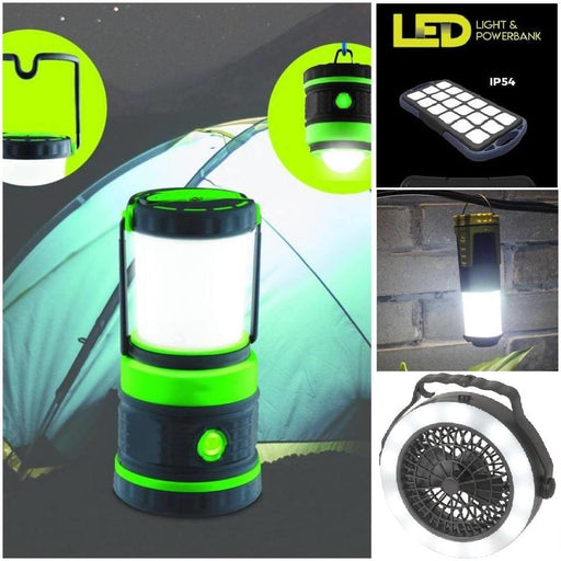 ULTIMATE CAMPING PACK - Including High Power Lantern, Portable Waterproof Powerbank & Mini LED Torch/Torch Lantern 12 month warranty applies Tech Outlet 