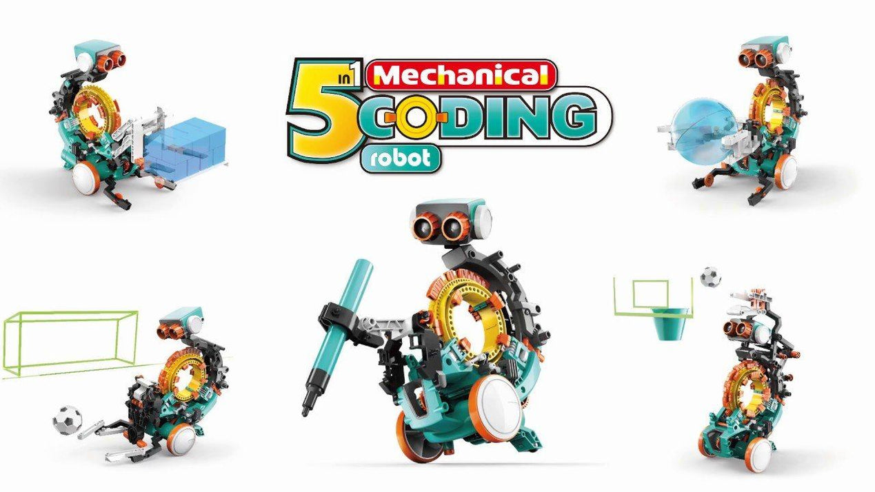 5 in 1 Mechanical Coding Robot - great for teaching kids to code ...